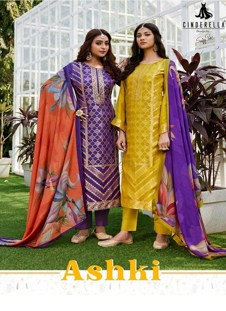 Ashki By Cinderella Designer With Handwork Salwar Suit Suppliers In India